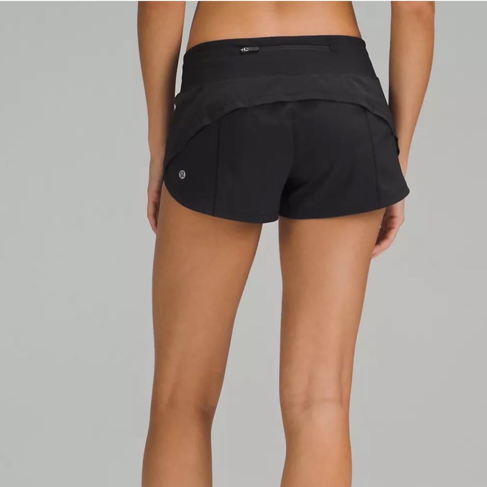 Lululemon Speed Up Low-Rise Lined Short 2.5” | Black | Size 6